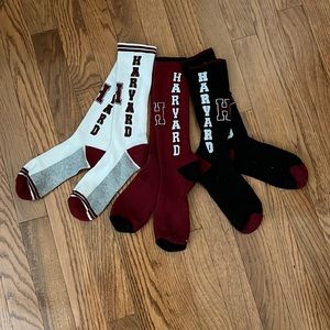 Harvard crew Socks.  Sock Size 9-12